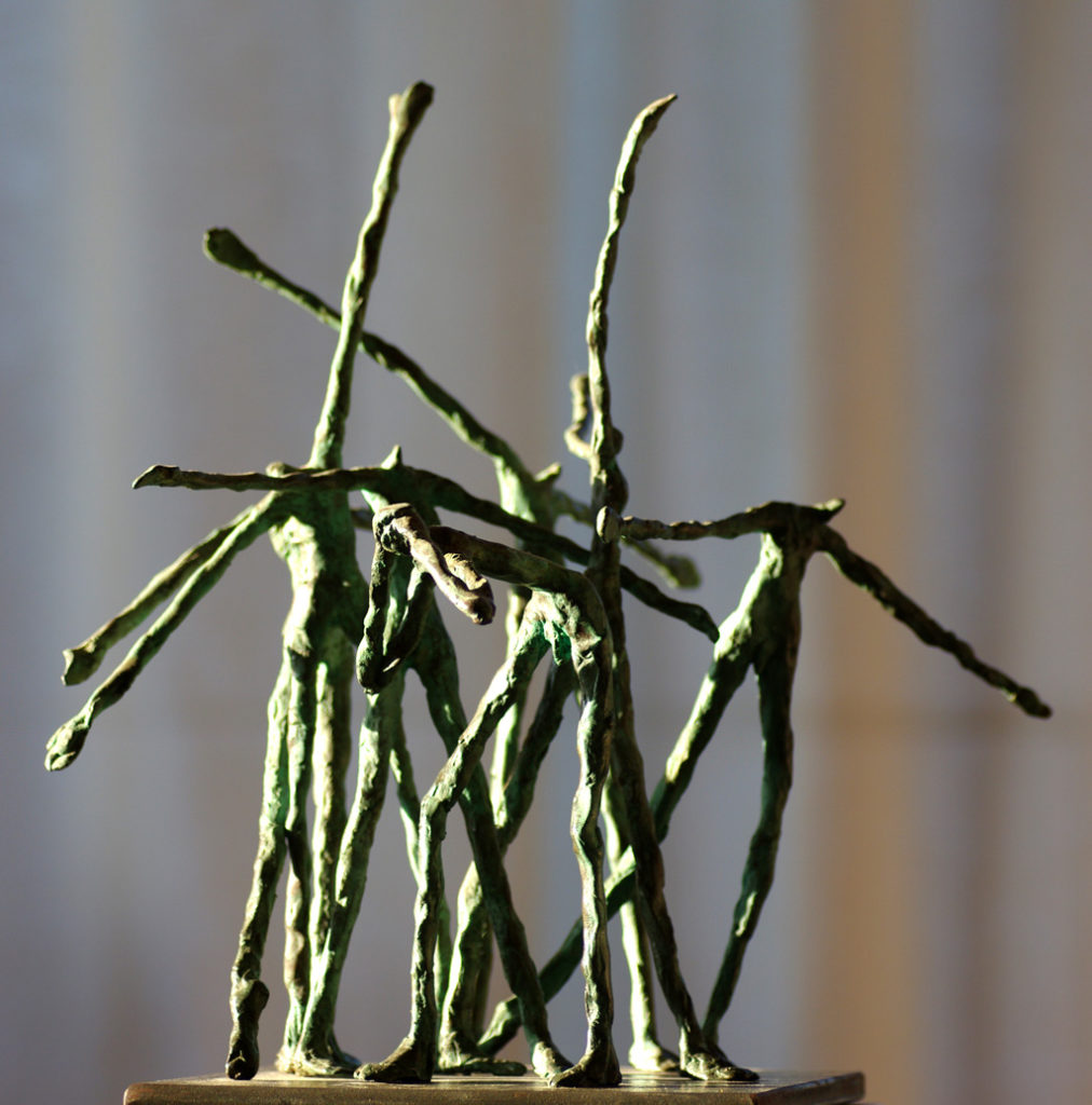 Messe pour un temps présent sculpture en bronze de Philippe Doberset