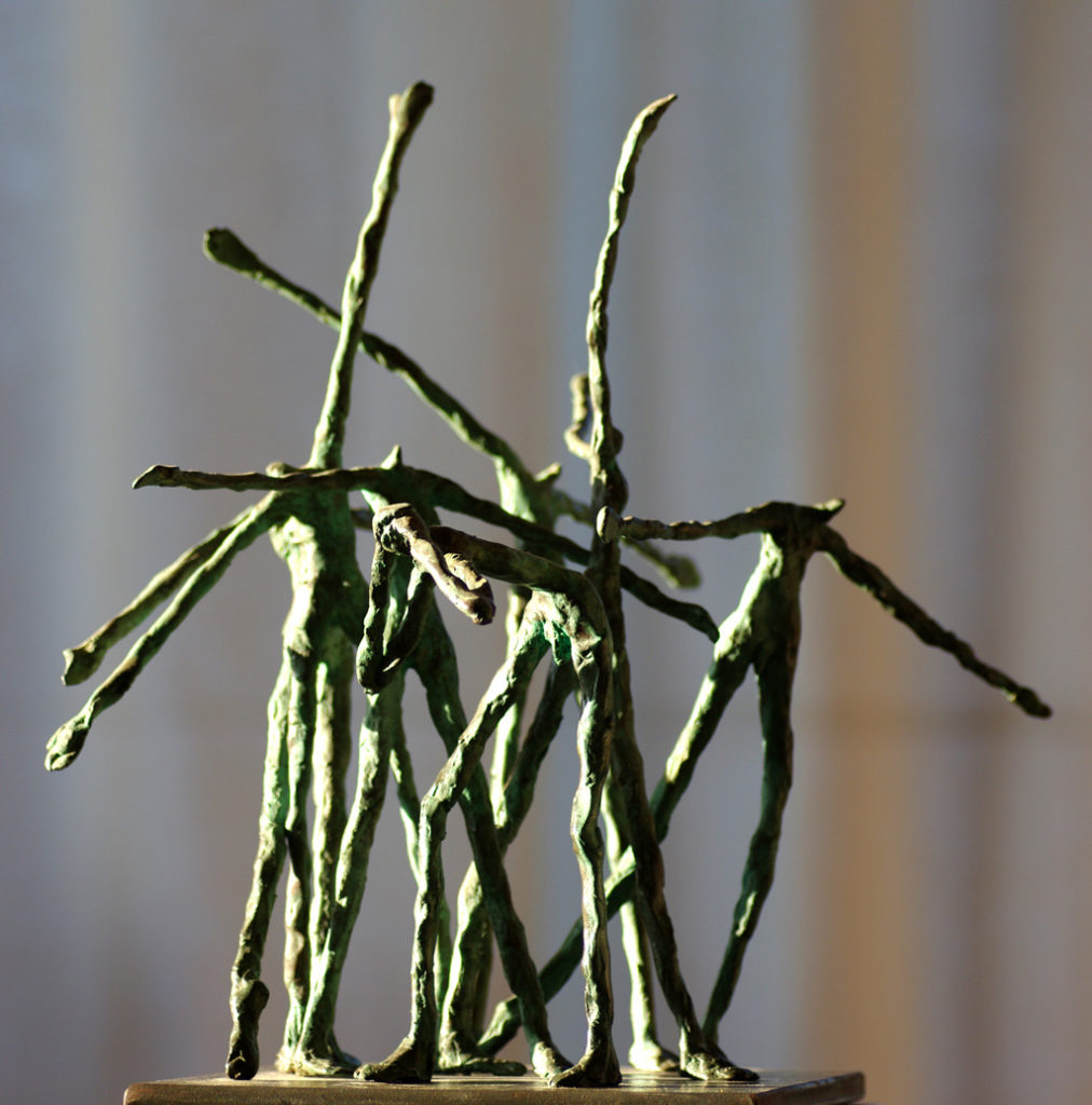 Messe pour un temps présent sculpture en bronze de Philippe Doberset