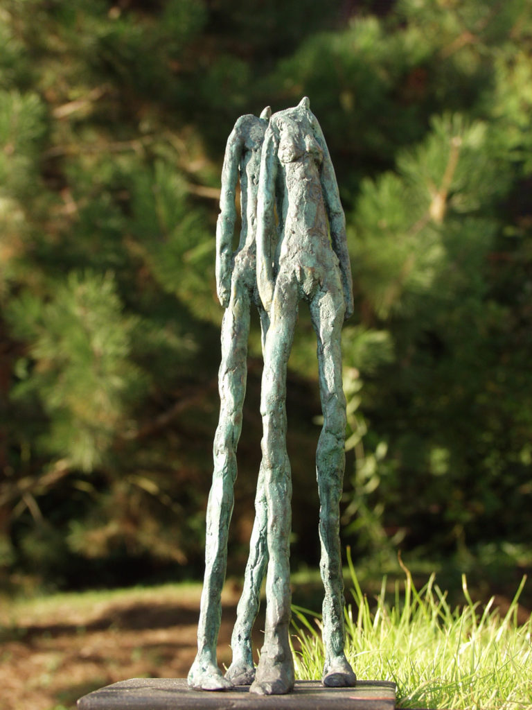 Couple sculpture en bronze de Philippe Doberset
