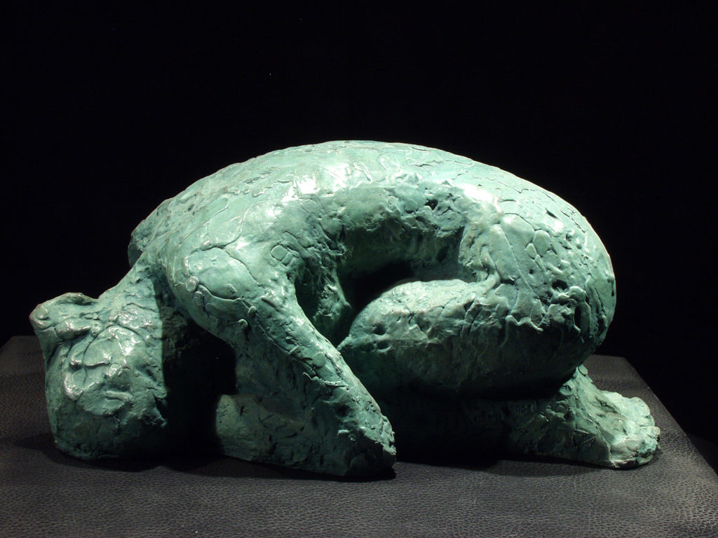 Nu couché sculpture en bronze de Philippe Doberset
