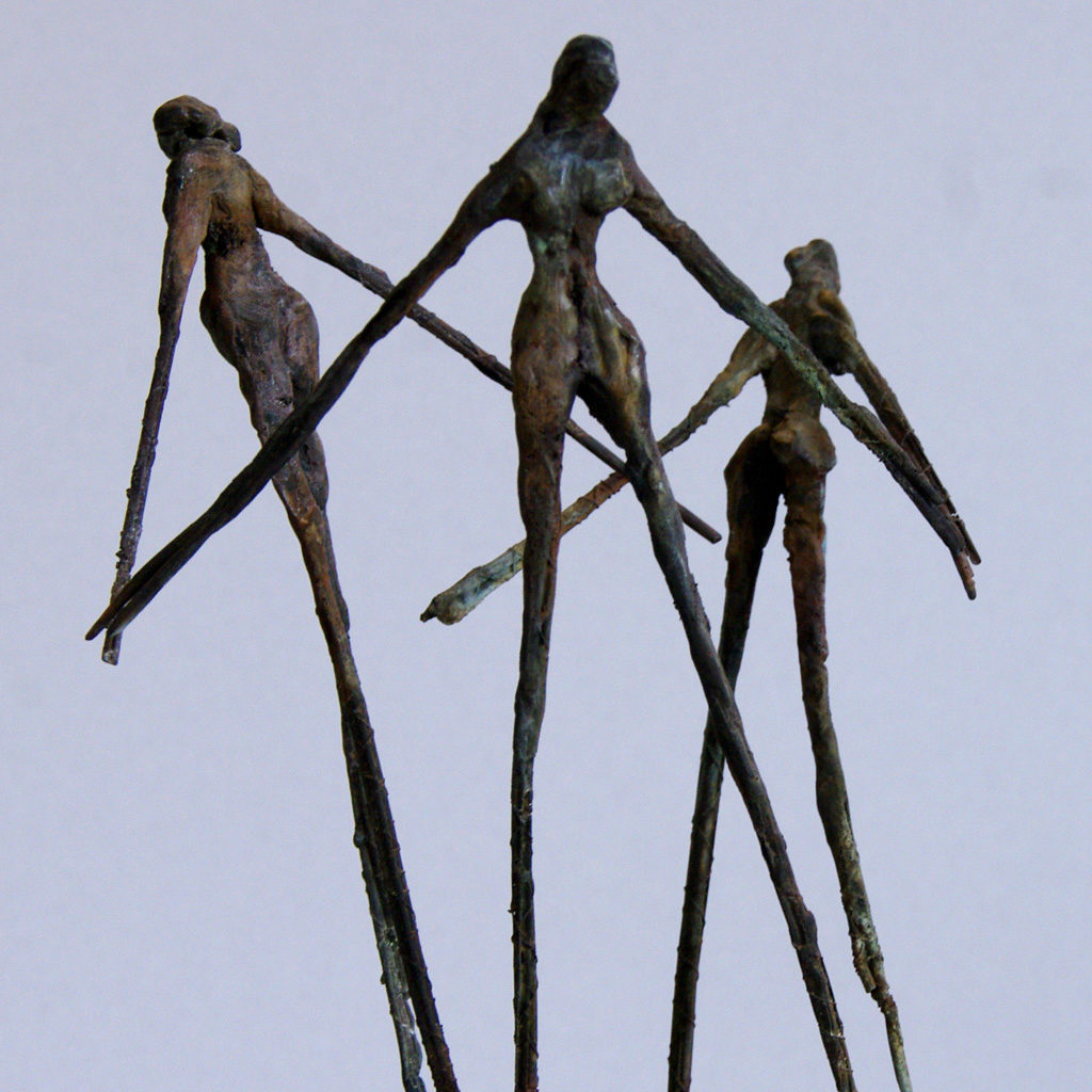 Trois danseuses en bronze Sculpture de Philippe Doberset