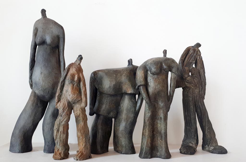 les pachys Sculpture en bronze de Philippe Doberset