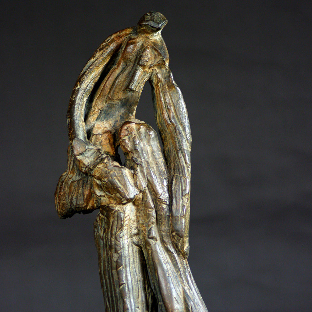 Grand pachy en bronze. Sculpture de Philippe Doberset