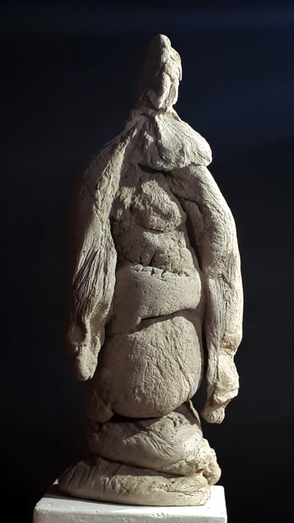 Ometto sculpure en ciment de Philippe Doberset