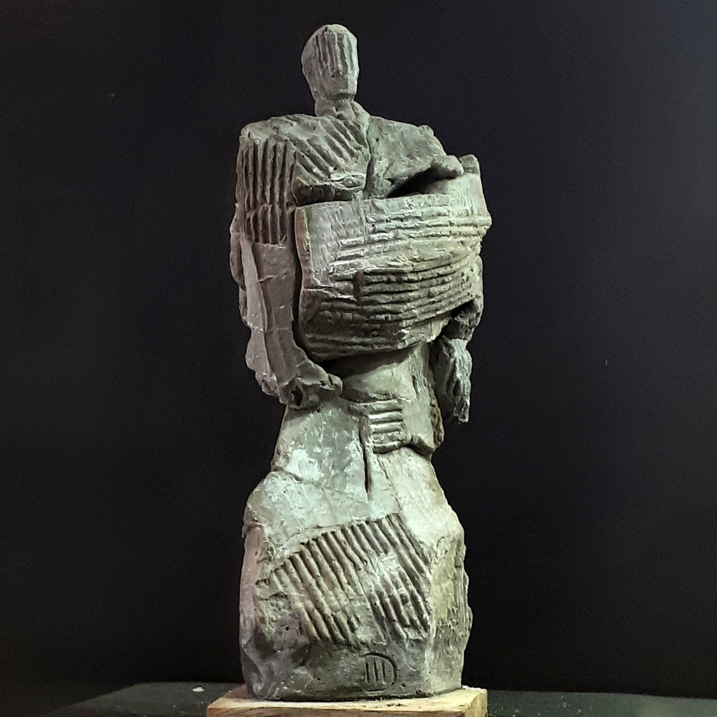 Ometto sculpture en béton de Philippe Doberset